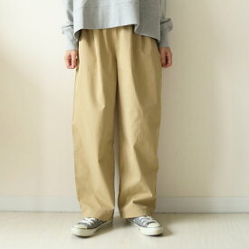 Sans Souci 34+ (サンスーシ) 「シワ加工＆撥水」ストレッチ きれいめパンツ ブラック/ベージュ/ライトカーキ/ネイビー