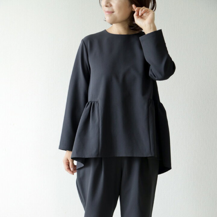 楽天市場】un cinq (アンサンク) ストレッチダブルクロスペプラム  