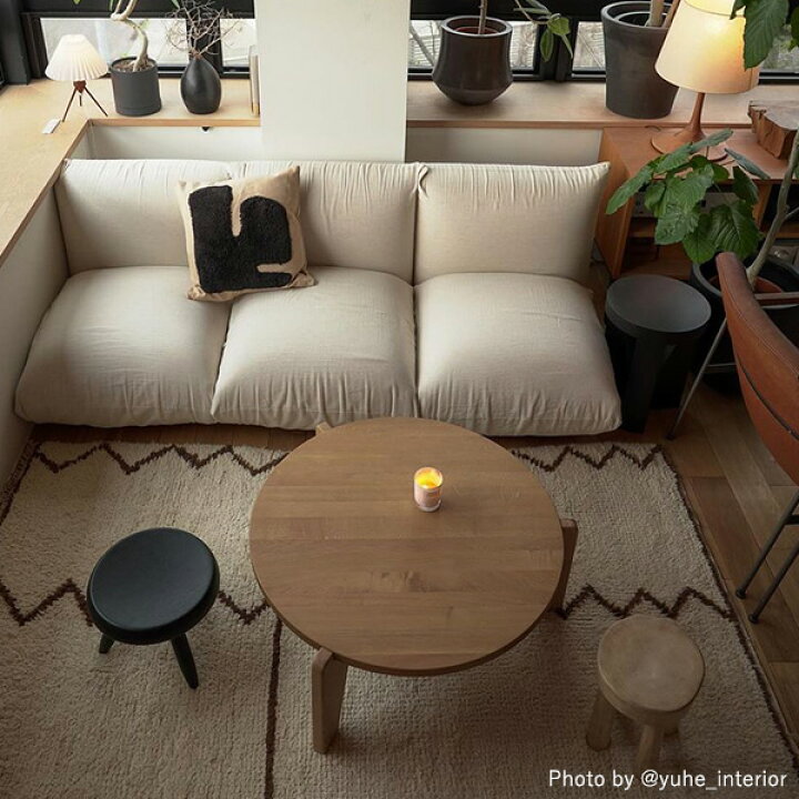 在庫あります】ferm LIVING Lay クッション サンド ／ オフホワイト 