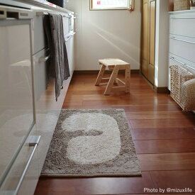 【お取り寄せ】Ferm Living (ファームリビング) Lay Washable Mat (レイ ウォッシャブルマット) ダークトープ/オフホワイト　オフホワイト/コーヒー　パーチメント/ラスト 北欧/インテリア/バスマット/日本正規販売店品