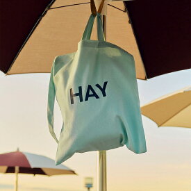 HAY TOTE BAG 2Way 仕様 ヘイ トートバッグ レモン アイスブルー マッチャ セージグリーン ブラッシュピンク バーントオレンジ ダークプラム トートバック 北欧 公式 正規品 ロゴ おしゃれ ヘイトートバッグ ヘイトート ロゴトートバッグ おしゃれなトートバッグ