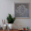 Teemu Jarvi テーム・ヤルヴィポスター Spruce Branch スプルースブランチ 50×50cmグレージュ フォレストグリーン ホワイトアートポスター 北欧 フィンランド インテリア 北欧インテリア ボタニカル インテリア雑貨 壁 おしゃれポスター 日本正規代理店品