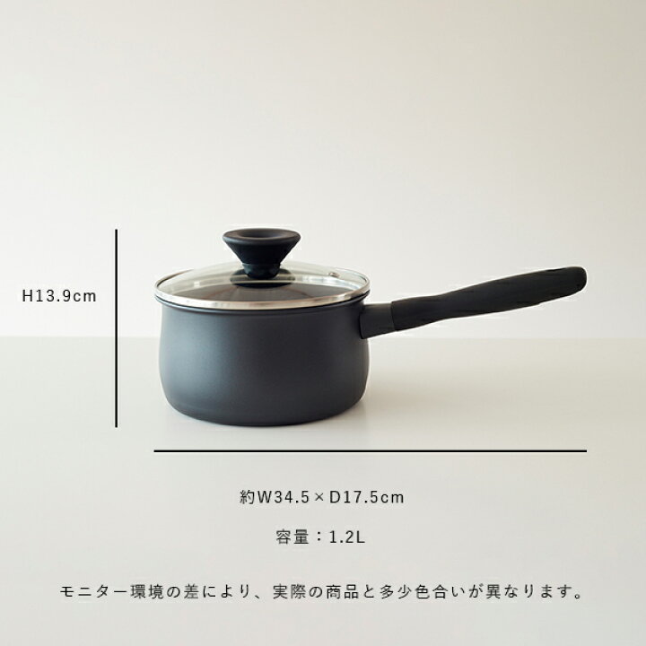 楽天市場】MEYER (マイヤー) ミッドナイト 片手鍋 16cm ガス/IH対応 