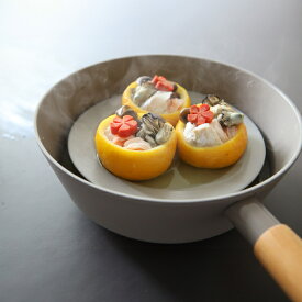 【お取り寄せ】TI:DA (ティーダ) チタン＆ダイヤモンドWコーティングマルチパン 24cm グレー/ブラック 軽い/フライパン/深型/マルチパン/全面コーティング/お手入れ簡単/TIDA