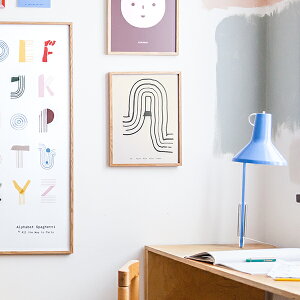 �y�L�����y�[���Ώہz�y�����񂹁zPaper Collective×MADO (�}�h) �|�X�^�[ 30×40cm Alphabet Spaghetti A�`R