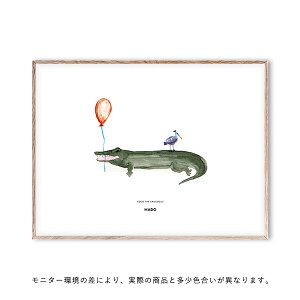 �y�L�����y�[���Ώہz�y�����񂹁zPaper Collective×MADO (�}�h) �|�X�^�[ 40×30cm Friends Coco The Crocodile