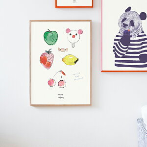 Paper Collective×MADO �|�X�^�[ 50×70cm Soft Gallery Fruits �� Friends �y�[�p�[�R���N�e�B�u �}�h ���{���K�㗝�X�i�y�����񂹁z�y�L�����y�[���Ώہz