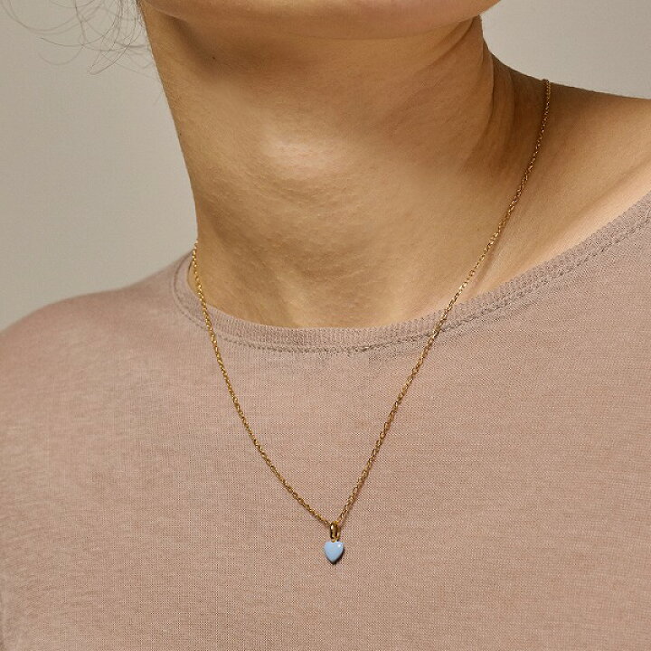 楽天市場】Enamel ネックレス アモーレ スチールブルー レッド 