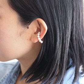 【お取り寄せ】warmth (ワームス) イヤーカフ Crescent Pearl/Small Crescent Pearl シルバー アクセサリー/ジュエリー/日本製 【メール便】