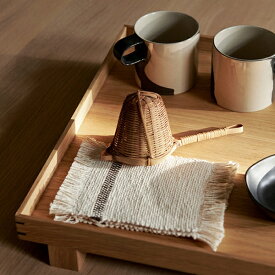 【国内在庫あり】Ferm Living (ファームリビング) Savor Coasters Set of 4 オフホワイト/チョコレート 北欧/インテリア/日本正規販売店品