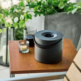 【お取り寄せ】山崎実業 tower そのまま入れられる蚊取り線香収納ポット 角形/丸形 ブラック5752 5753