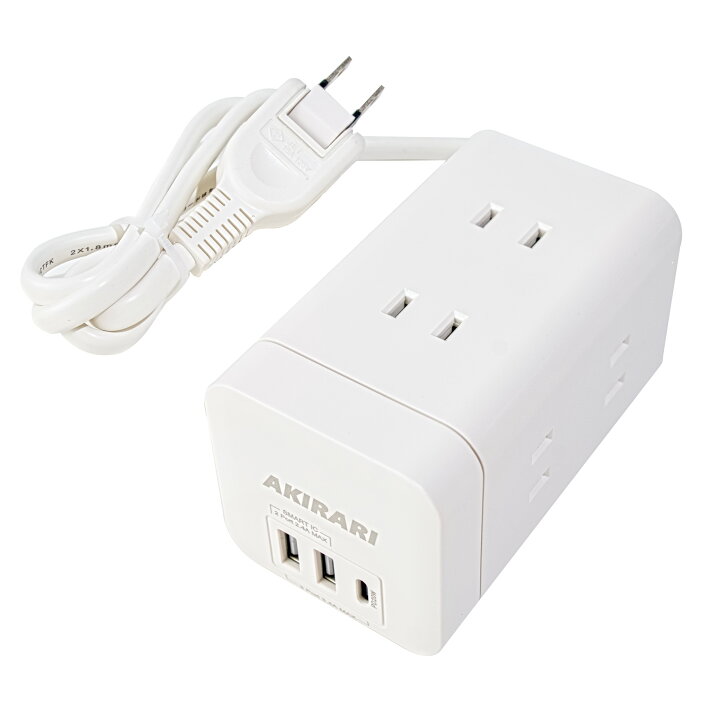 楽天市場】【Sale期限限定495円OFF】電源タップ ホワイト 6ヵ月保証 1m 