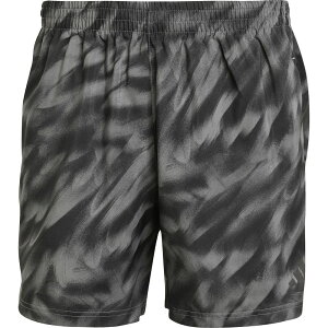 アディダス adidas ランニングウェア メンズ オウン ザ ラン 総柄プリント ショーツ KRI49 2025FW