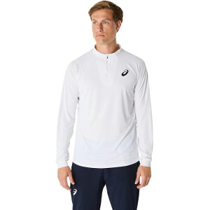 �y10%OFF�N�[�|���Ώہz�A�V�b�N�X asics �e�j�X�E�F�A �����Y MATCH LS 1/2 ZIP TOP 2041A321 2025SS