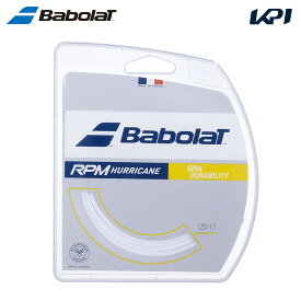 バボラ Babolat テニスガット・ストリング RPM HURRICANE RPMハリケーン 12m単張 ホワイト 241141-wh