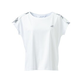 【全品10％OFFクーポン▼】バボラ Babolat テニスウェア レディース PURE SHORT SLEEVE SHIRT 半袖Tシャツ BWG4327 2024SS