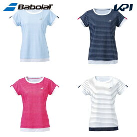 【全品10％OFFクーポン▼】バボラ Babolat テニスウェア レディース CLUB SHORT SLEEVE SHIRT ショートスリーブ 半袖Tシャツ BWG4330C 2024SS