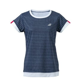 バボラ Babolat テニスウェア レディース CLUB SHORT SLEEVE SHIRT ショートスリーブ 半袖Tシャツ BWG4330C 2024SS