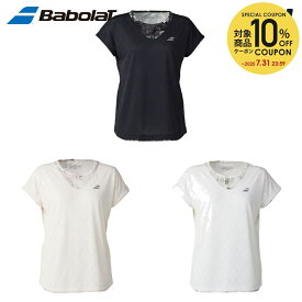 バボラ Babolat テニスウェア レディース PURE SHORT SLEEVE SHIRT LOOSE FIT 半袖Tシャツ BWG5324 2025SS
