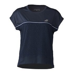 バボラ Babolat テニスウェア レディース PURE SHORT SLEEVE SHIRT LOOSE FIT ゲームシャツ BWG5326 2025SS
