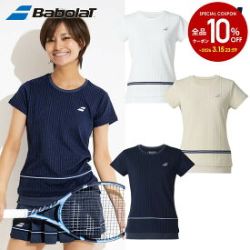 バボラ Babolat テニスウェア レディース PURE SHORT SLEEVE SHIRT 半袖シャツ BWG5375 2025FW