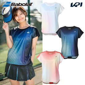【10％OFFクーポン対象〜7/20】バボラ Babolat テニスウェア レディース PURE SHORT SLEEVE SHIRT ゲームシャツ 半袖シャツ BWG5377 2025FW 7月下旬発売予定※予約