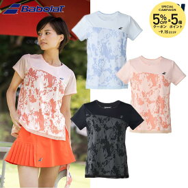 【エントリーで抽選▲最大10万ポイント】バボラ Babolat テニスウェア レディース PLAY SHORT SLEEVE SHIRT ショートスリーブシャツ BWG6320 2026SS