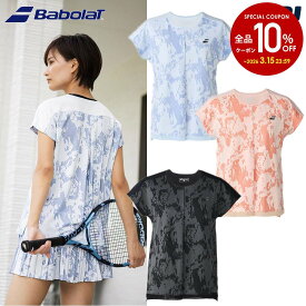 バボラ Babolat テニスウェア レディース PLAY SHORT SLEEVE SHIRT LOOSE FIT ショートスリーブシャツ ルーズフィット BWG6321 2026SS