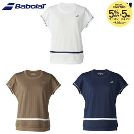 【エントリーで抽選▲最大10万ポイント】バボラ Babolat テニスウェア レディース PLAY SHORT SLEEVE SHIRT LOOSE FIT ショートスリーブシャツ ルーズフィット ゲームシャツ BWG6327 2026SS