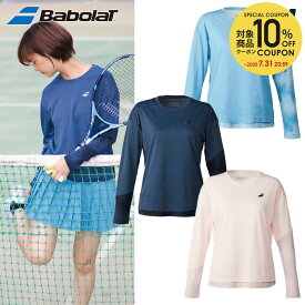 バボラ Babolat テニスウェア レディース VS LONG SLEEVE SHIRT LOOSE FIT 長袖Tシャツ BWP5520 2025SS