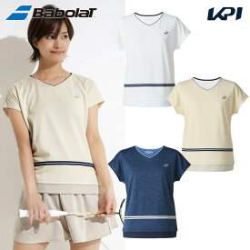【10％OFFクーポン対象】バボラ Babolat テニスウェア レディース PURE SHORT SLEEVE SHIRT ゲームシャツ ショートスリーブシャツ 半袖シャツ BWP5576 2025FW