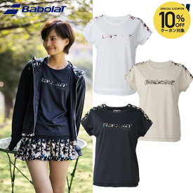 【全品10％OFFクーポン】バボラ Babolat テニスウェア レディース PLAY SHORT SLEEVE SHIRT LOOSE FIT ショートスリーブシャツ ルーズフィット BWP6524 2026SS