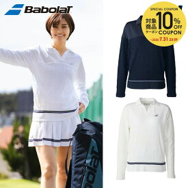 バボラ Babolat テニスウェア レディース PURE LONG SLEEVE SHIRT LOOSE FIT 長袖Tシャツ BWT5126 2025SS