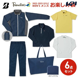 【全品10％OFFクーポン▼】「あす楽対応」パラディーゾ PARADISO ゴルフウェア メンズ 2023 お楽しみ袋 ウェア福袋 6点セット（ウェア5点＋バッグ）上下セット FUKU3B 2022FW 『即日出荷』