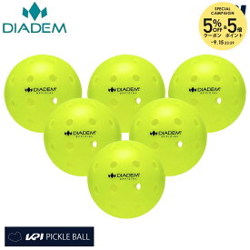 『即日出荷』ダイアデム DIADEM ピックルボール ボール POWER PICKLEBALL 6PK パワー 6個入 TPB002