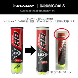 ダンロップ DUNLOP 硬式テニスボール ダンロップHD 1缶(4球) DHDA4TIN