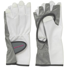 「ポスト投函便で送料無料」ダンロップ DUNLOP テニスアクセサリー レディース ナノフロント テニスグローブ（両手セット）手のひら穴あき ハーフタイプ TGG-0119W