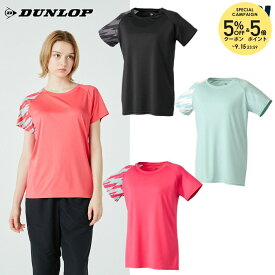 【全品10％OFFクーポン】ダンロップ DUNLOP テニスウェア レディース Tシャツ DAL8560W 2025FW