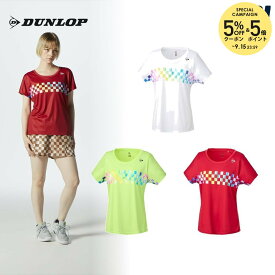 【全品10％OFFクーポン】ダンロップ DUNLOP テニスウェア レディース ゲームシャツ DAP-1421W 2024SS「ウェアータイムセール」