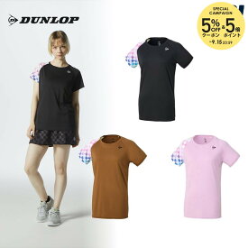 【全品10％OFFクーポン】ダンロップ DUNLOP テニスウェア レディース ゲームシャツ DAP-1424W 2024SS「ウェアータイムセール」