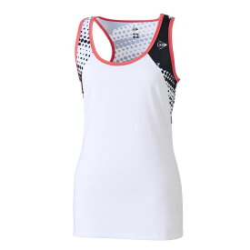 【全品10％OFFクーポン】ダンロップ DUNLOP テニスウェア レディース タンクトップ ゲームシャツ DAP1465W 2024FW