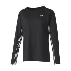 【全品10％OFFクーポン】ダンロップ DUNLOP テニスウェア レディース ロングスリーブゲームシャツ DAP1566W 2025FW