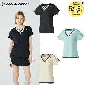 【全品10％OFFクーポン】ダンロップ DUNLOP テニスウェア レディース ゲームシャツ DAP1560W 2025FW