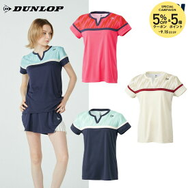 【全品10％OFFクーポン】ダンロップ DUNLOP テニスウェア レディース ゲームシャツ DAP1561W 2025FW