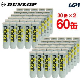 【全品10％OFFクーポン】「合宿応援キャンペーン10袋」 『即日出荷』【2箱セット】DUNLOP（ダンロップ）「FORT（フォート）[4個入]2箱セット(1箱30缶×2=120球)」テニスボール