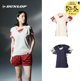 【全品10％OFFクーポン】ダンロップ DUNLOP テニスウェア レディース ゲームシャツ DAP1660W 2026FW