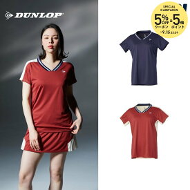 【全品10％OFFクーポン】ダンロップ DUNLOP テニスウェア レディース ゲームシャツ DAP1661W 2026FW