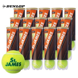 【最大4000円クーポン〜6/27】【365日出荷】「あす楽対応」DUNLOP(ダンロップ)「St.JAMES(セントジェームス)（15缶/60球)」テニスボール 『即日出荷』