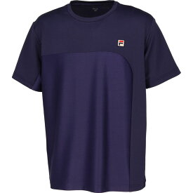 【全品10％OFFクーポン▼】フィラ FILA テニスウェア メンズ ゲームシャツ デニムニット クルーネックTシャツ VM5624 2023FW