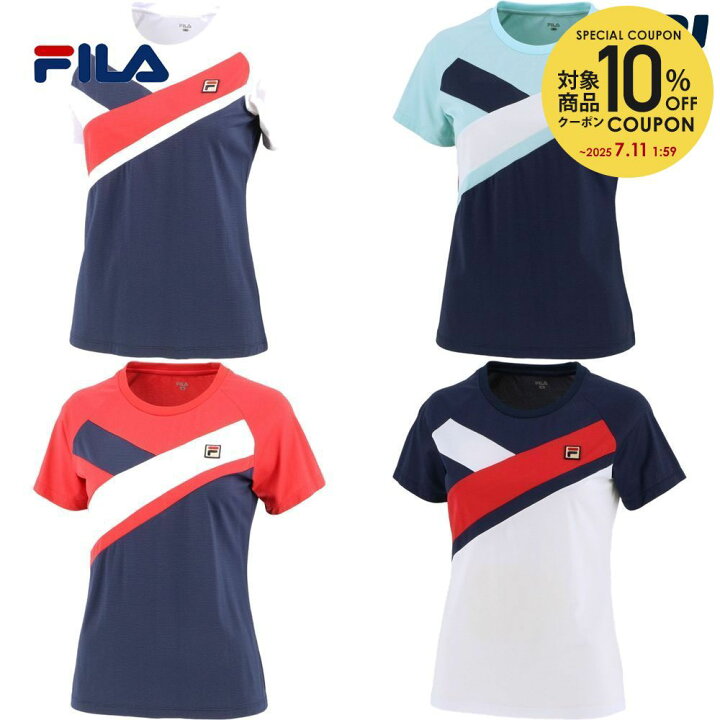 楽天市場 全品10 Offクーポン 11 11 あす楽対応 フィラ Fila テニスウェア レディース ウィメンズ ゲームシャツ Vl2119 ss 即日出荷 Kpi